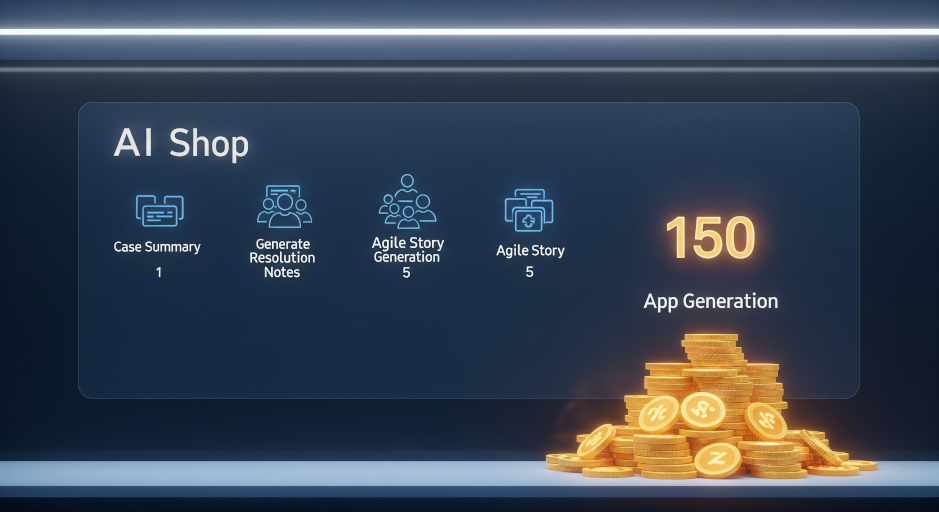 An illustration showing a counter for AI assists.