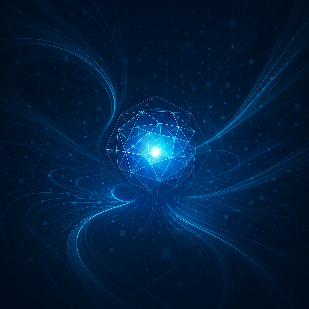 Illustration of a blue sphere